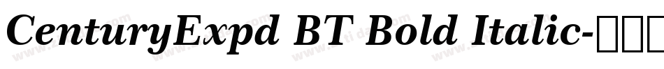 CenturyExpd BT Bold Italic字体转换